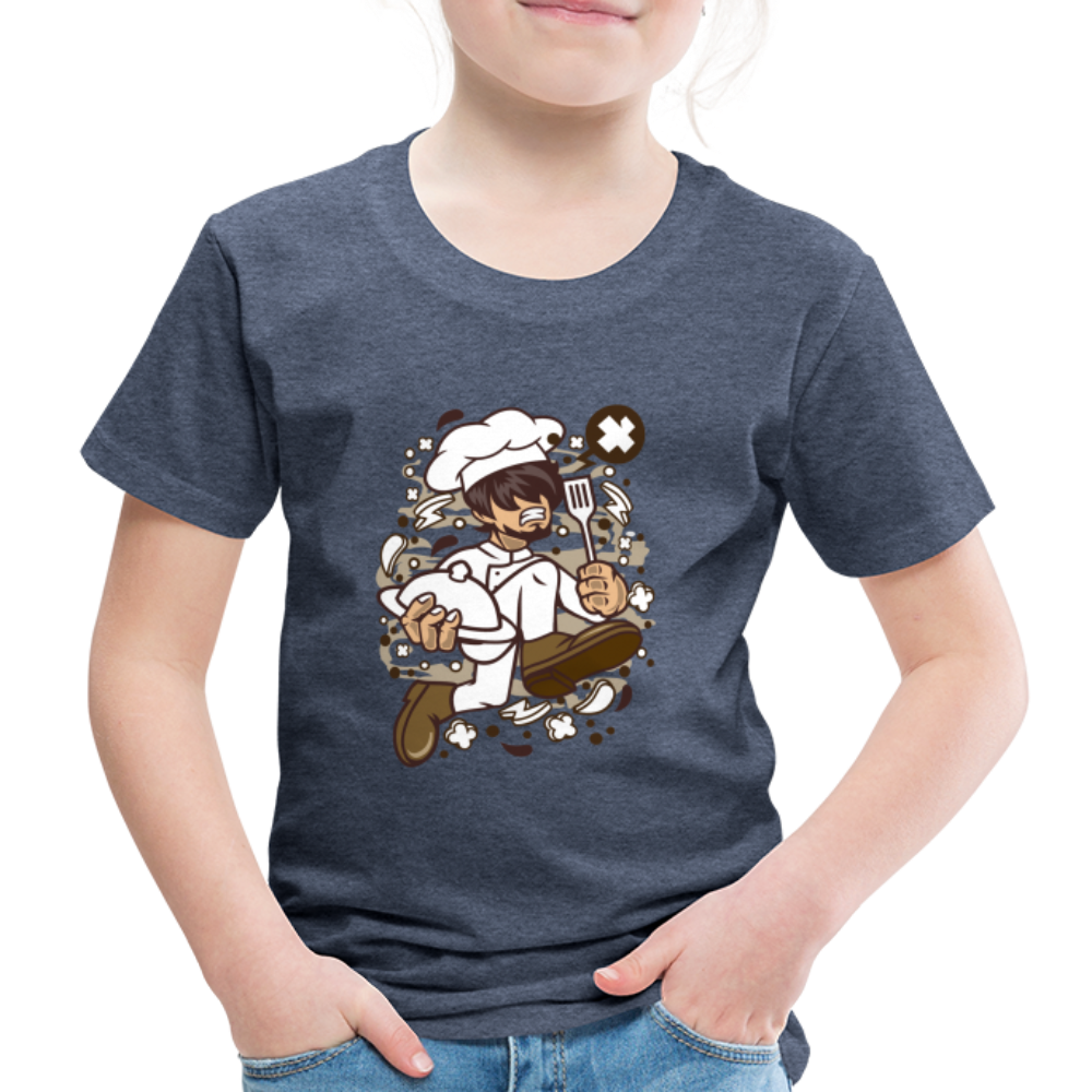 Maglietta Premium per bambini | Spreadshirt | Chef Running - bluastro