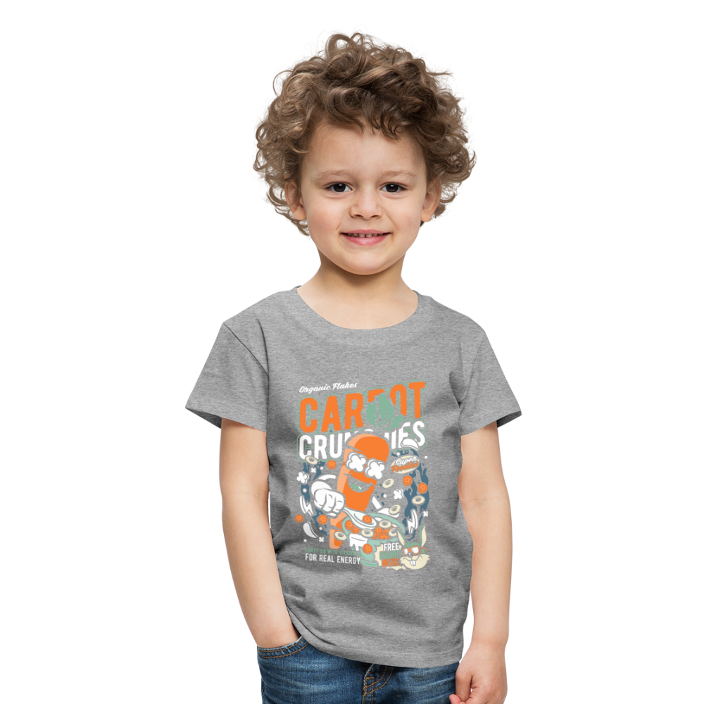 Maglietta Premium per bambini | Spreadshirt | Carrot Crunchies - grigio melange