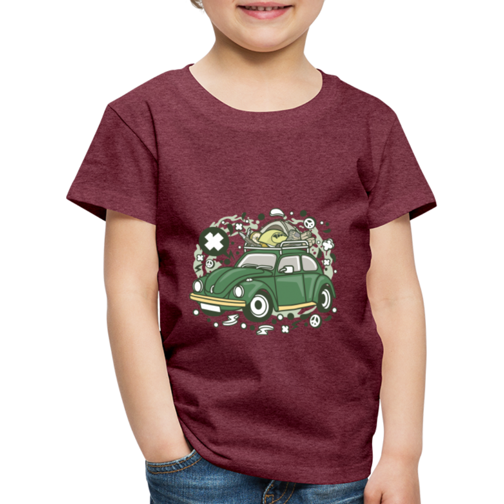 Maglietta Premium per bambini | Spreadshirt | Camp Tour - rosso bordeaux melange