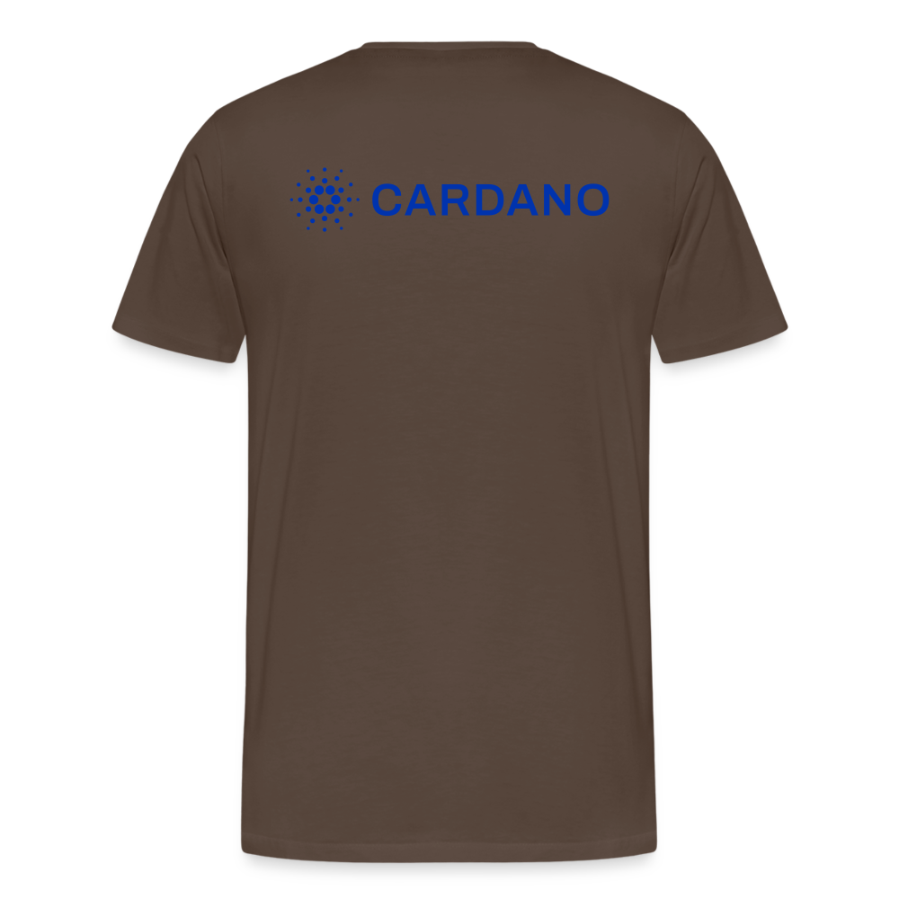 Maglietta Premium da uomo | Spreadshirt | Cardano™ #2 - marrone nobile