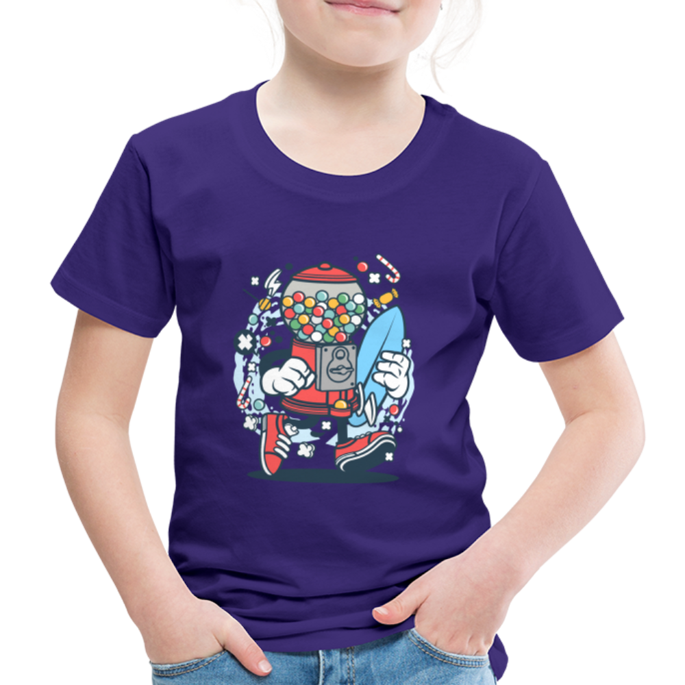 Maglietta Premium per bambini | Spreadshirt | Candy Machine Surfer - viola