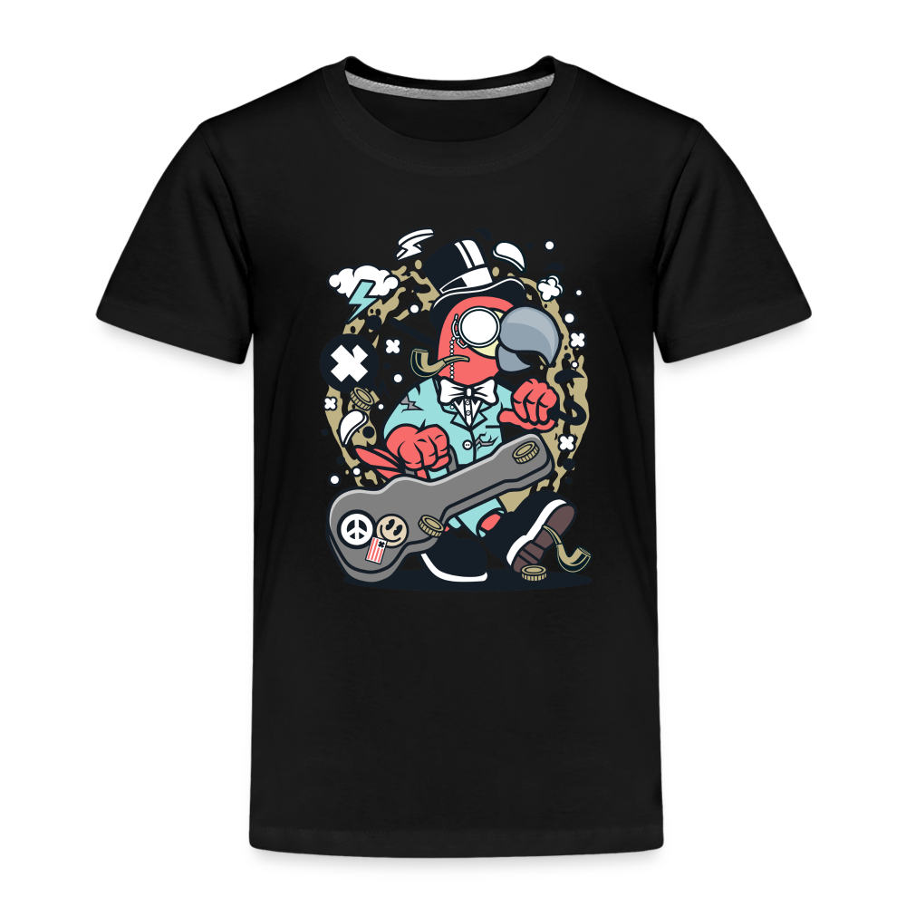 Maglietta Premium per bambini | Spreadshirt | Bird Guitarist - nero