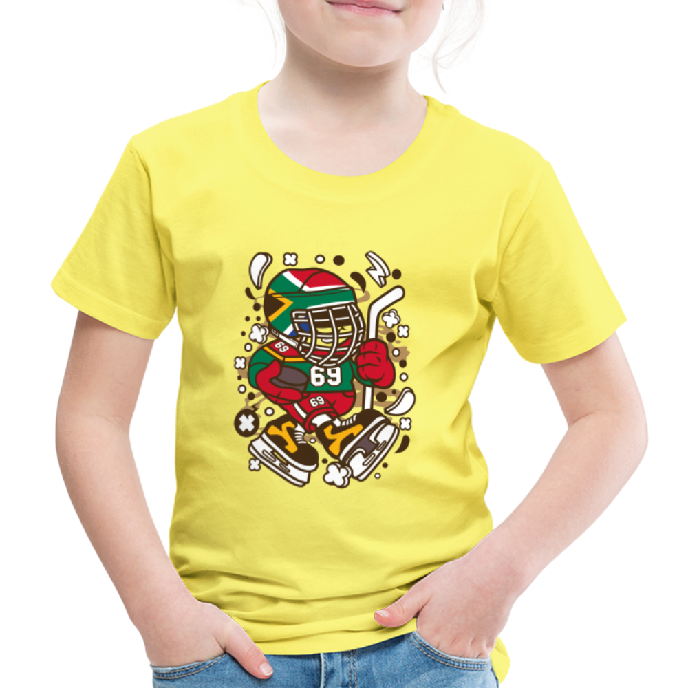 Maglietta Premium per bambini | Spreadshirt | Hockey Kid - giallo