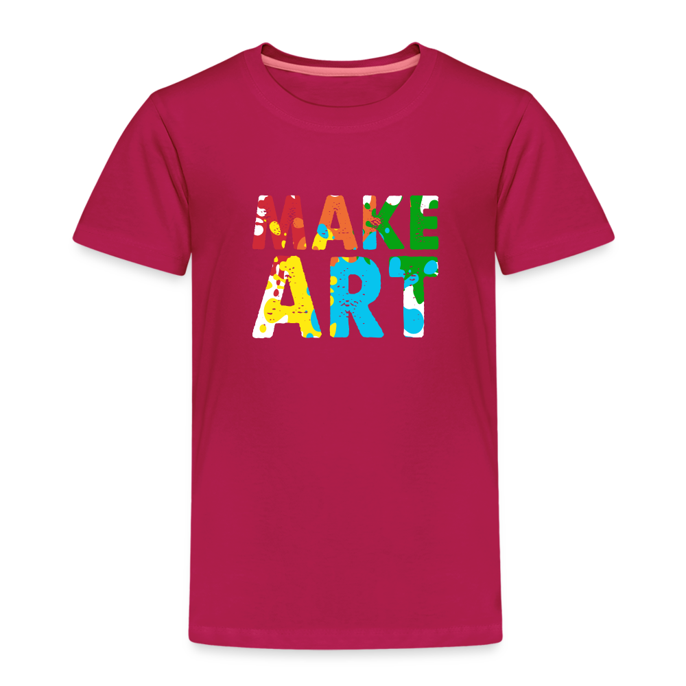 Maglietta Premium per bambini | Spreadshirt | Make Art - Borgogna