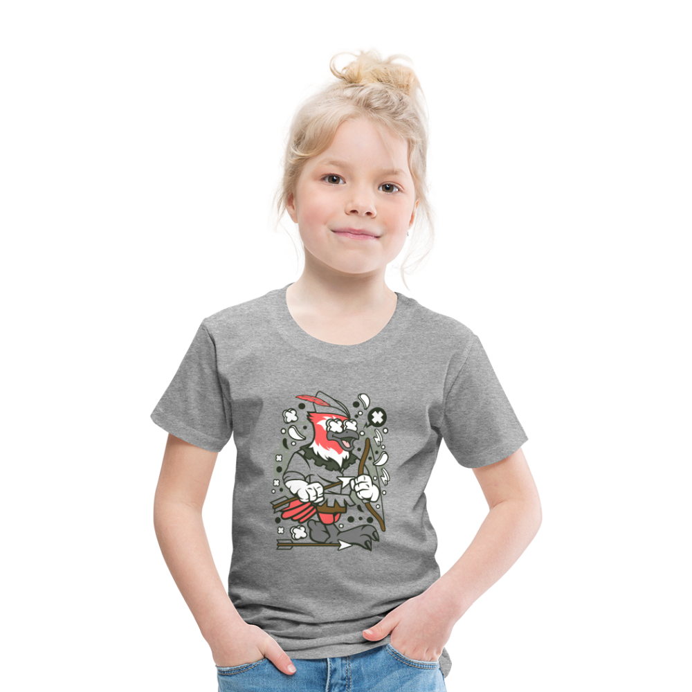 Maglietta Premium per bambini | Spreadshirt | Bird Robin - grigio melange