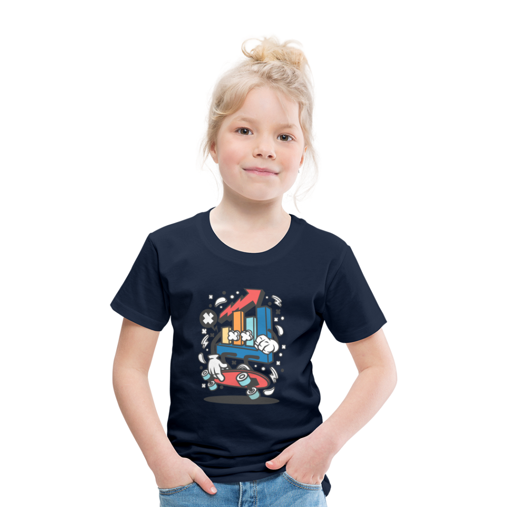 Maglietta Premium per bambini | Spreadshirt | Chart Skater - navy