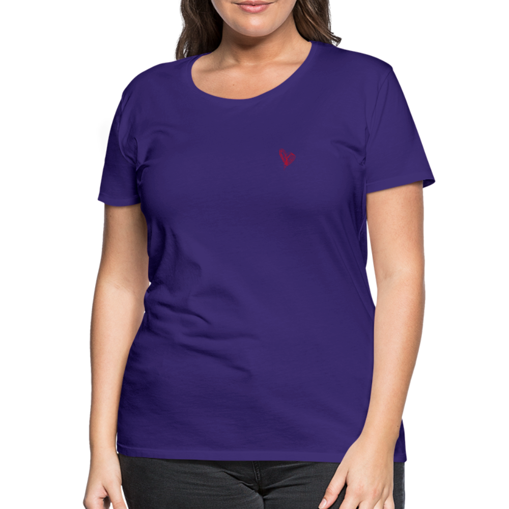 Maglietta Premium da donna | Spreadshirt | Collect Hearts - viola