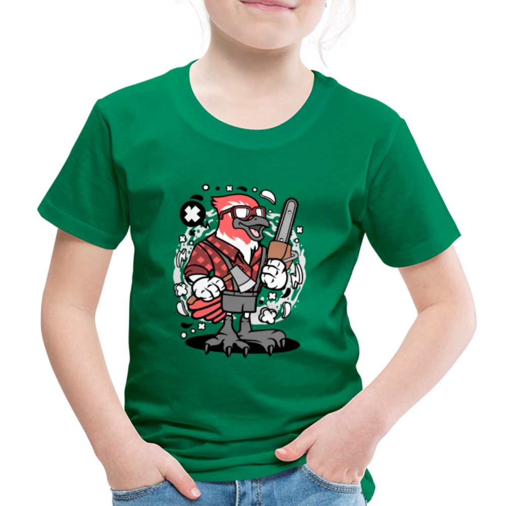 Maglietta Premium per bambini | Spreadshirt | Bird Lumberjack - verde kelly