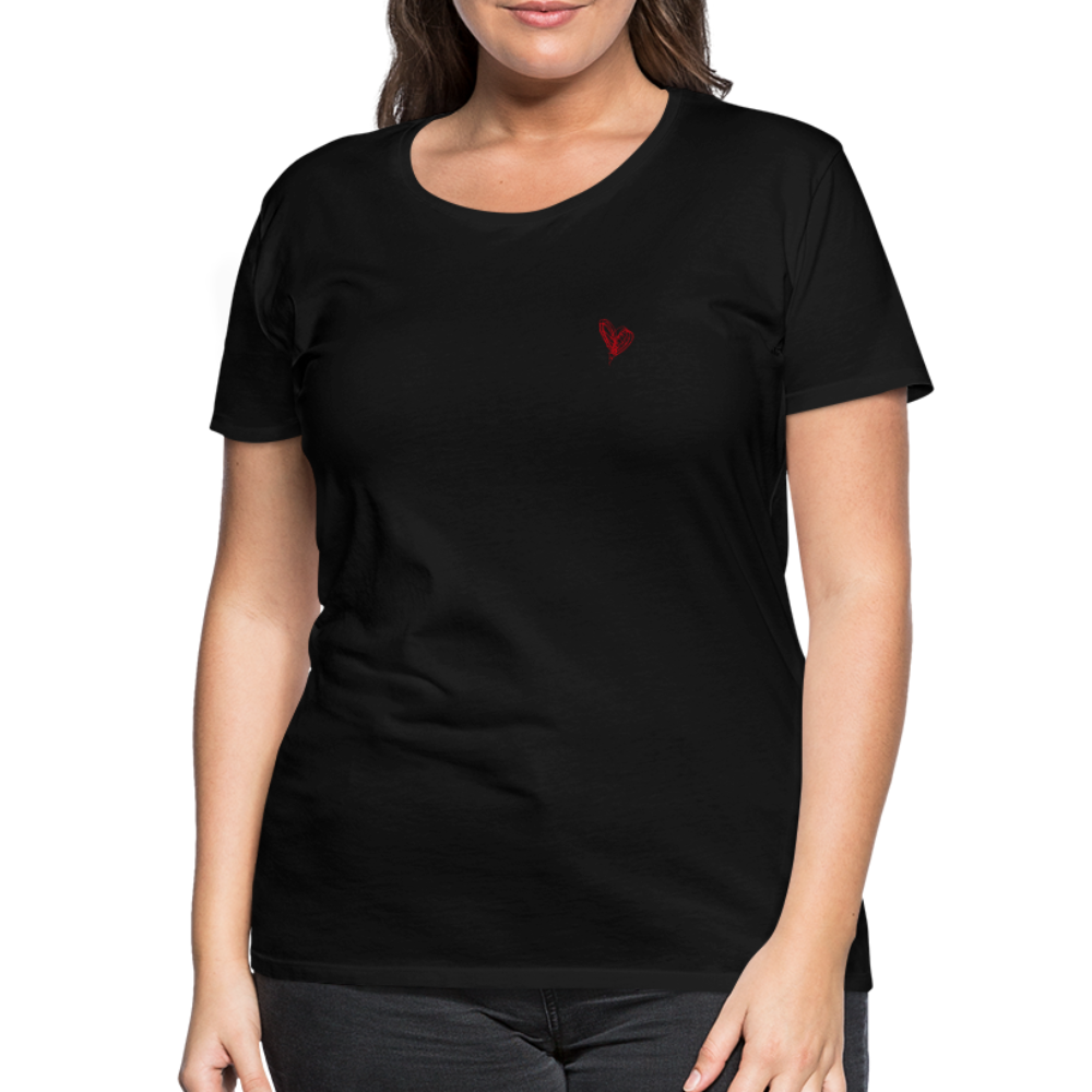 Maglietta Premium da donna | Spreadshirt | Collect Hearts - nero