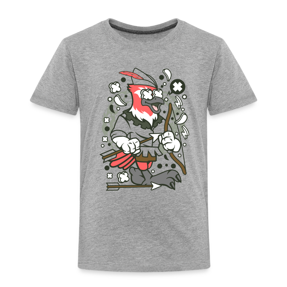 Maglietta Premium per bambini | Spreadshirt | Bird Robin - grigio melange