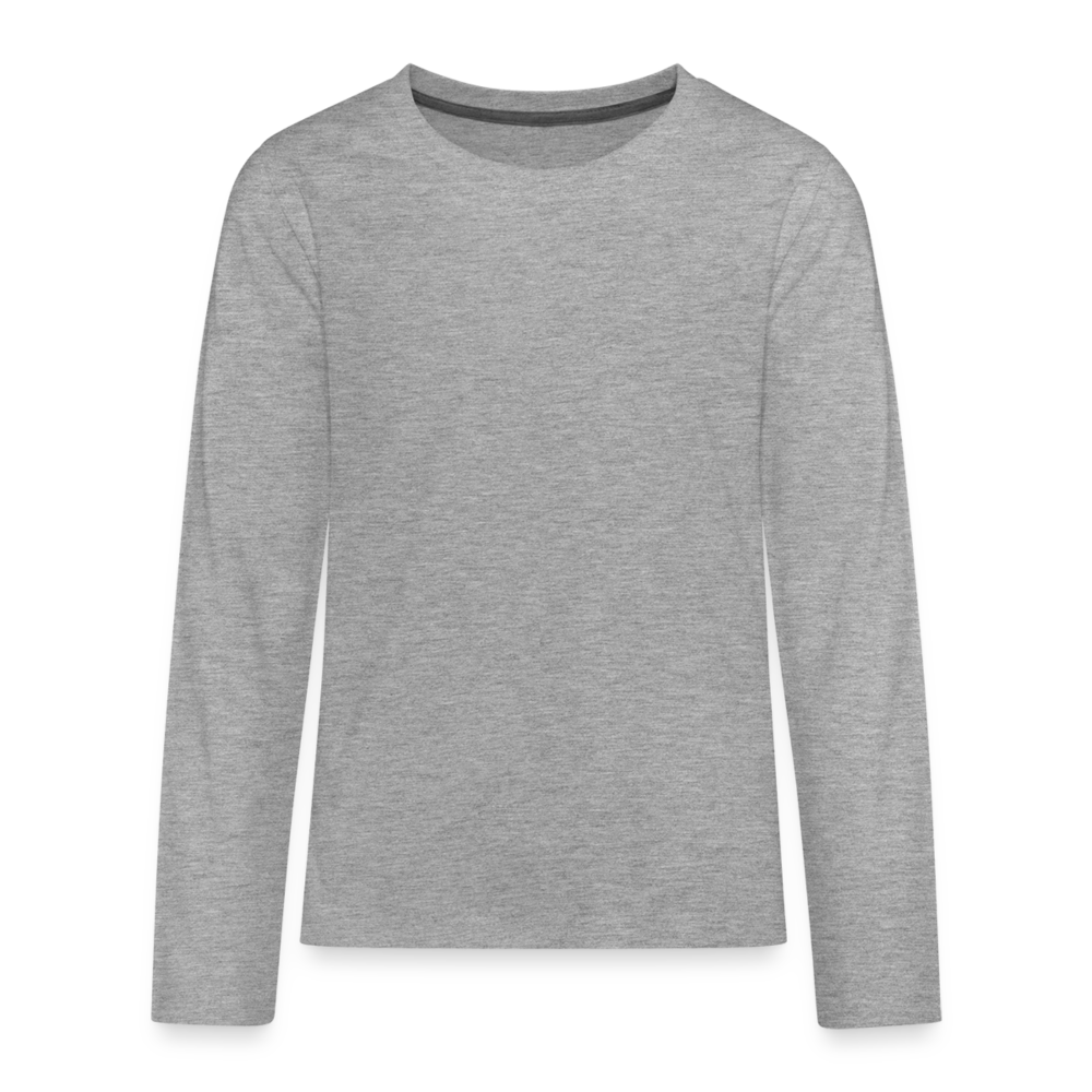 Maglietta Premium a manica lunga per teenager | Spreadshirt - grigio melange