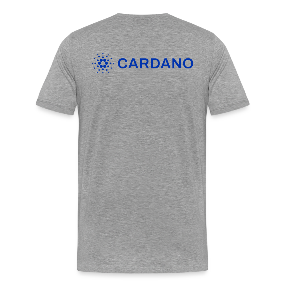 Maglietta Premium da uomo | Spreadshirt | Cardano™ #2 - grigio melange