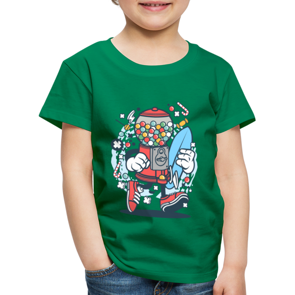 Maglietta Premium per bambini | Spreadshirt | Candy Machine Surfer - verde kelly