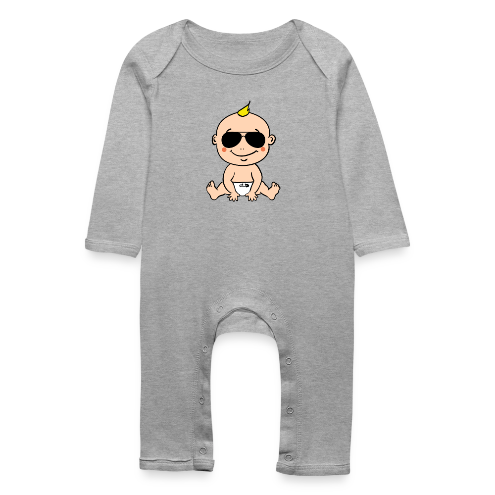 Tutina ecologica per neonato | BabyBugz | Cool Baby - grigio melange