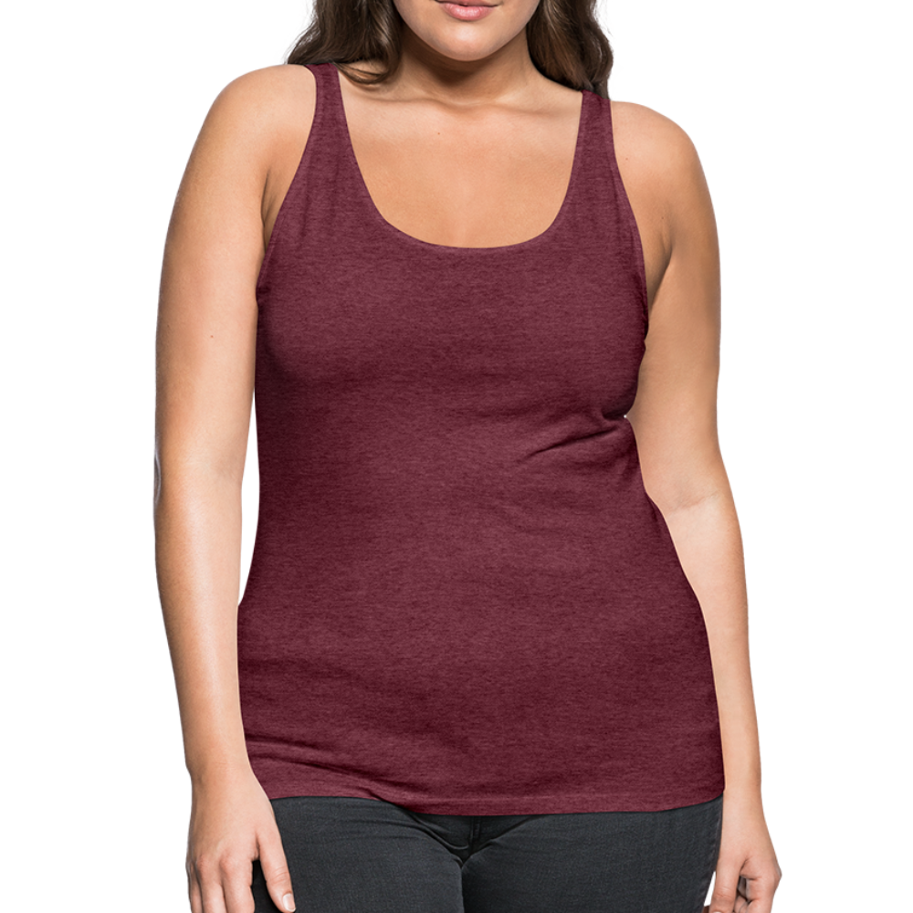 Canotta premium da donna | Spreadshirt - rosso bordeaux melange