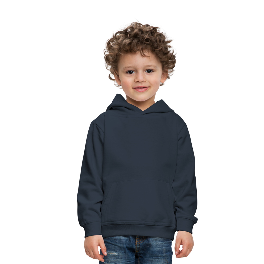 Felpa con cappuccio Premium per bambini | Personalizzabile - navy