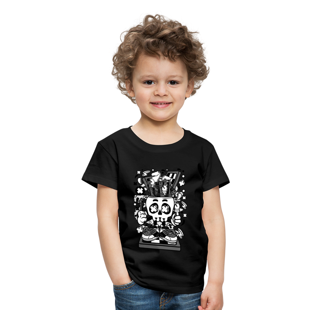 Maglietta Premium per bambini | Spreadshirt | Chess Skull - nero