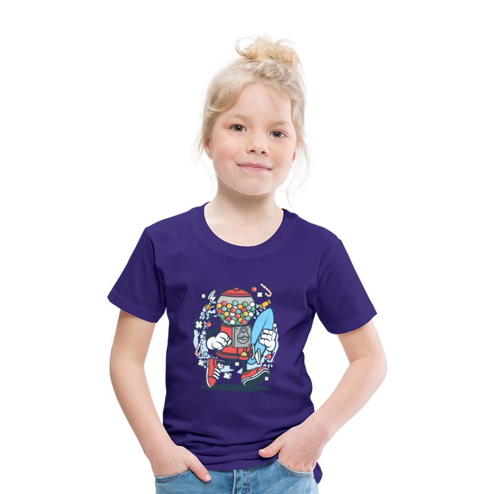 Maglietta Premium per bambini | Spreadshirt | Candy Machine Surfer - viola