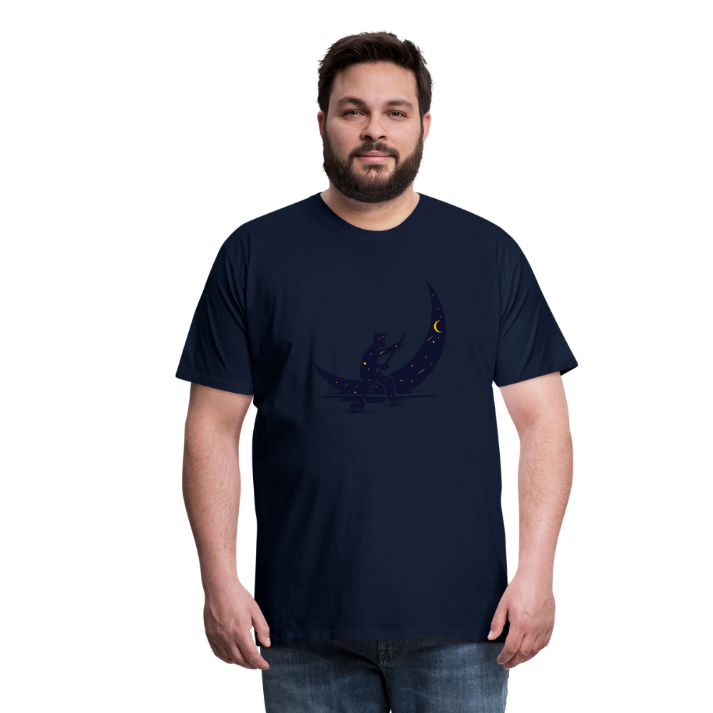 Maglietta Premium da uomo | Spreadshirt | Moon Boat - navy