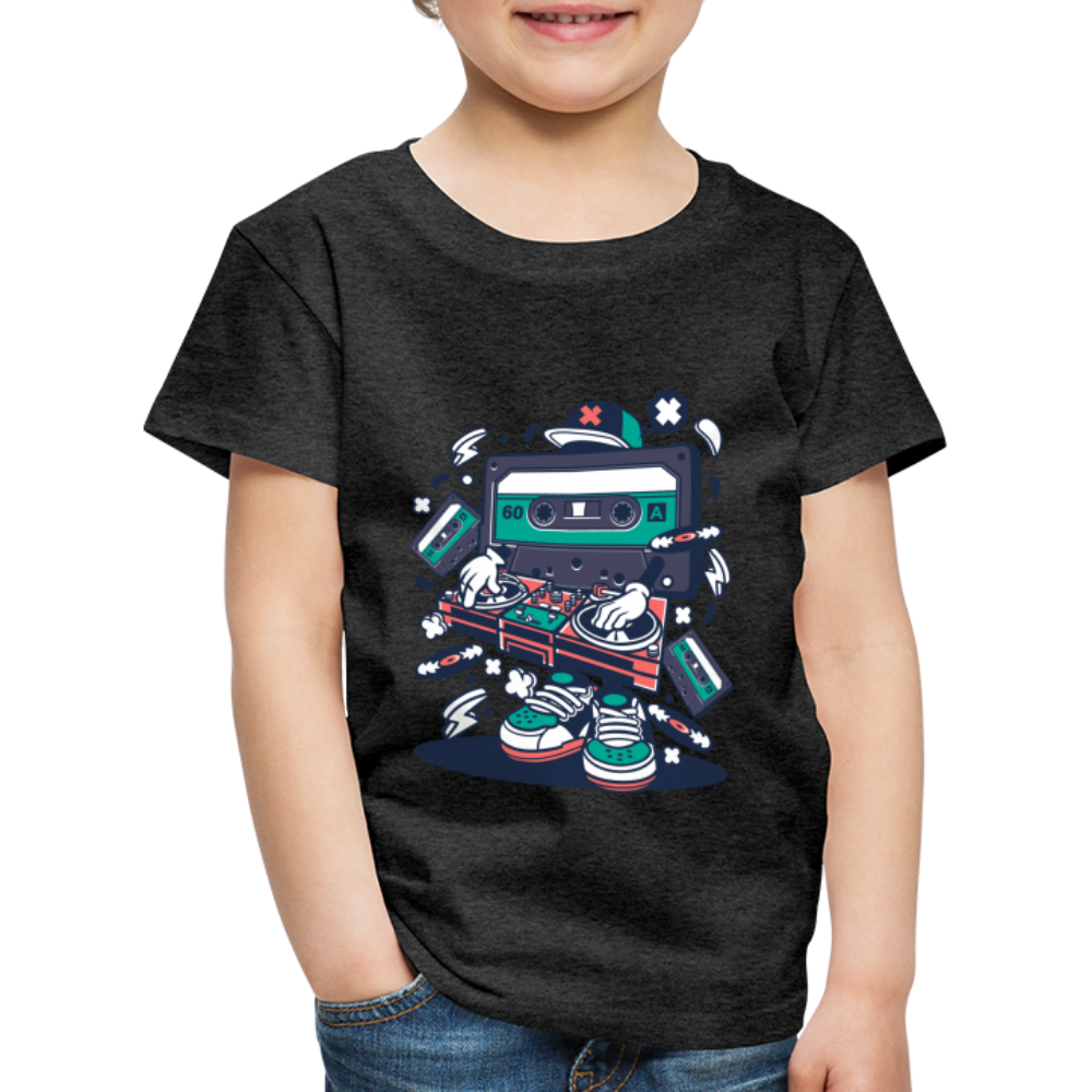 Maglietta Premium per bambini | Spreadshirt | Cassette Disk Jockey - antracite