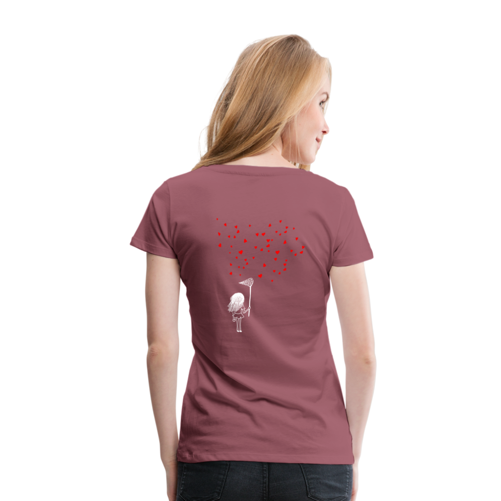 Maglietta Premium da donna | Spreadshirt | Collect Hearts - malva