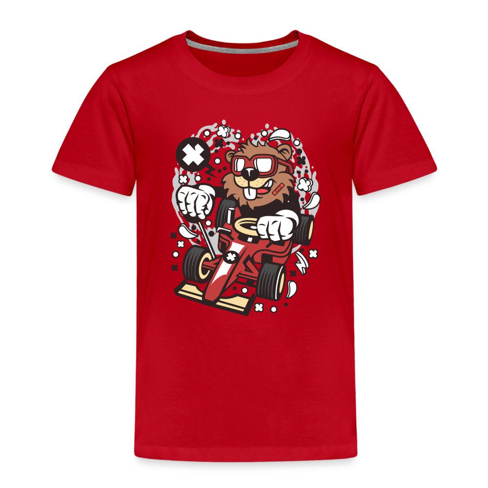 Maglietta Premium per bambini | Spreadshirt | Beaver Racer - rosso