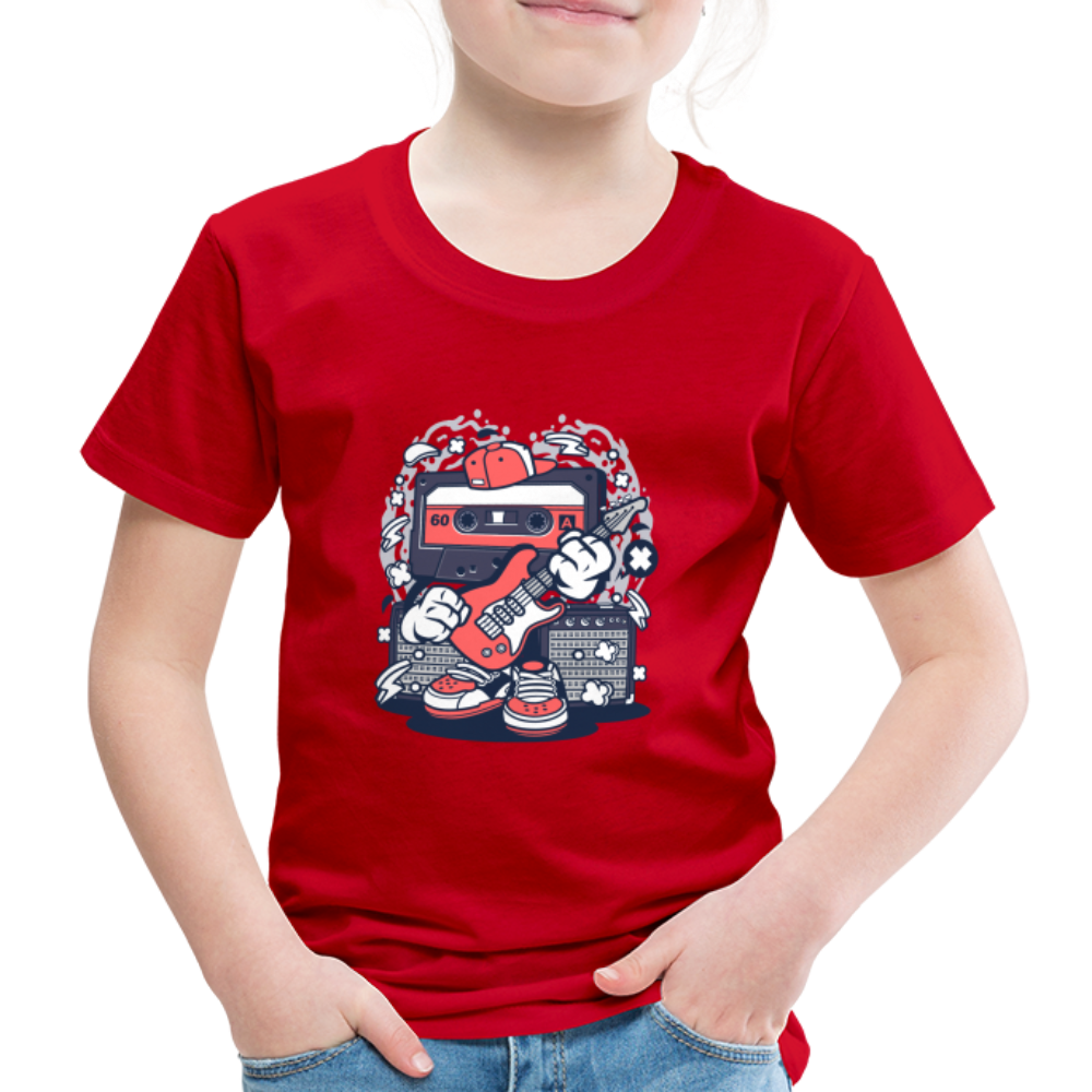 Maglietta Premium per bambini | Spreadshirt | Cassette Rockstar - rosso