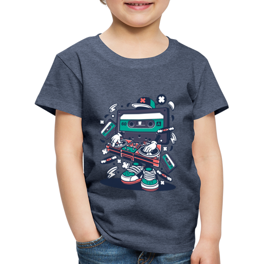 Maglietta Premium per bambini | Spreadshirt | Cassette Disk Jockey - bluastro