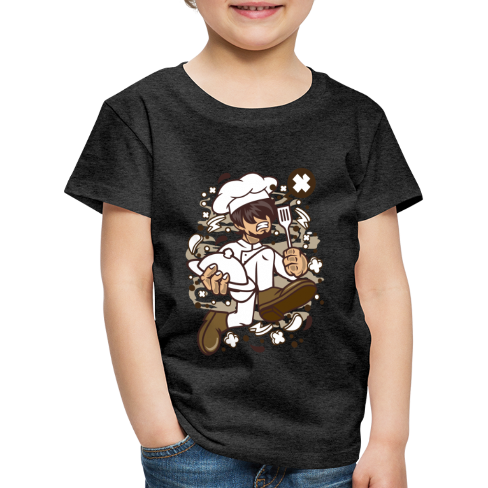 Maglietta Premium per bambini | Spreadshirt | Chef Running - antracite