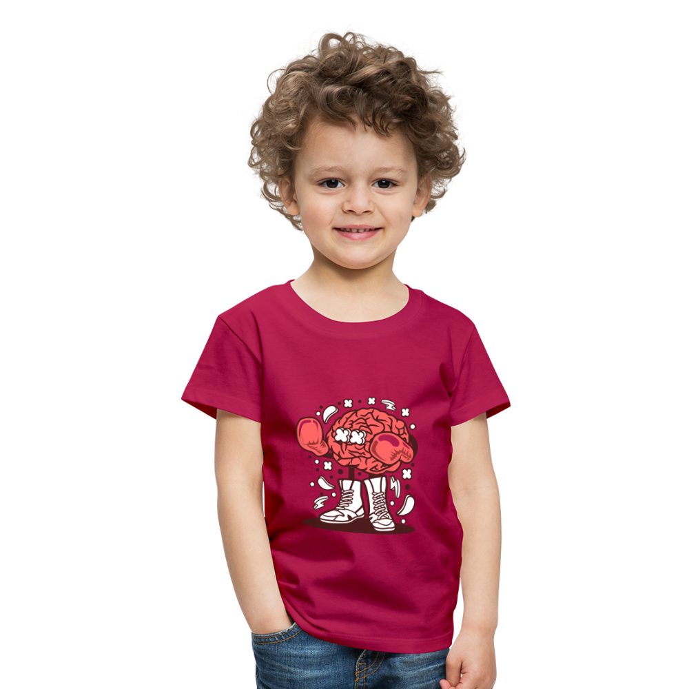 Maglietta Premium per bambini | Spreadshirt | Brain Boxer - Borgogna