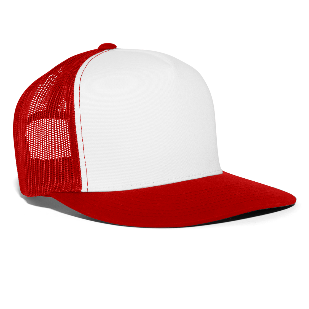 Trucker Cap | Beechfield - bianco/rosso