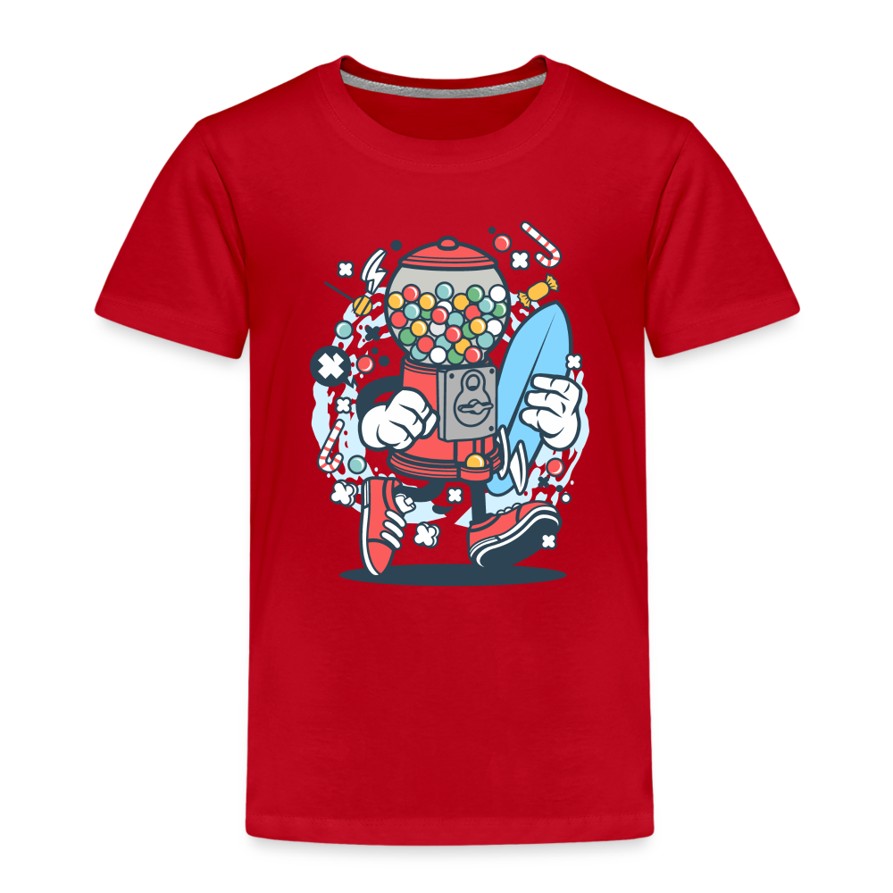 Maglietta Premium per bambini | Spreadshirt | Candy Machine Surfer - rosso