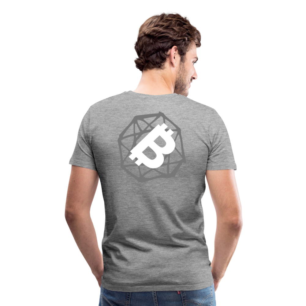 Maglietta Premium da uomo | Spreadshirt | BTC#1 - grigio melange