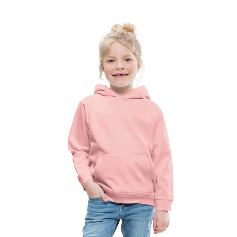 Felpa con cappuccio Premium per bambini | Personalizzabile - rosa cristal