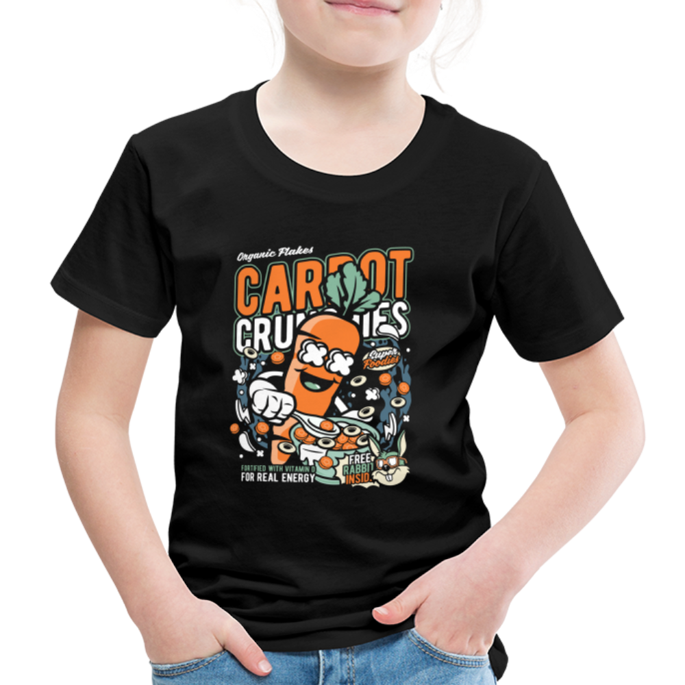 Maglietta Premium per bambini | Spreadshirt | Carrot Crunchies - nero