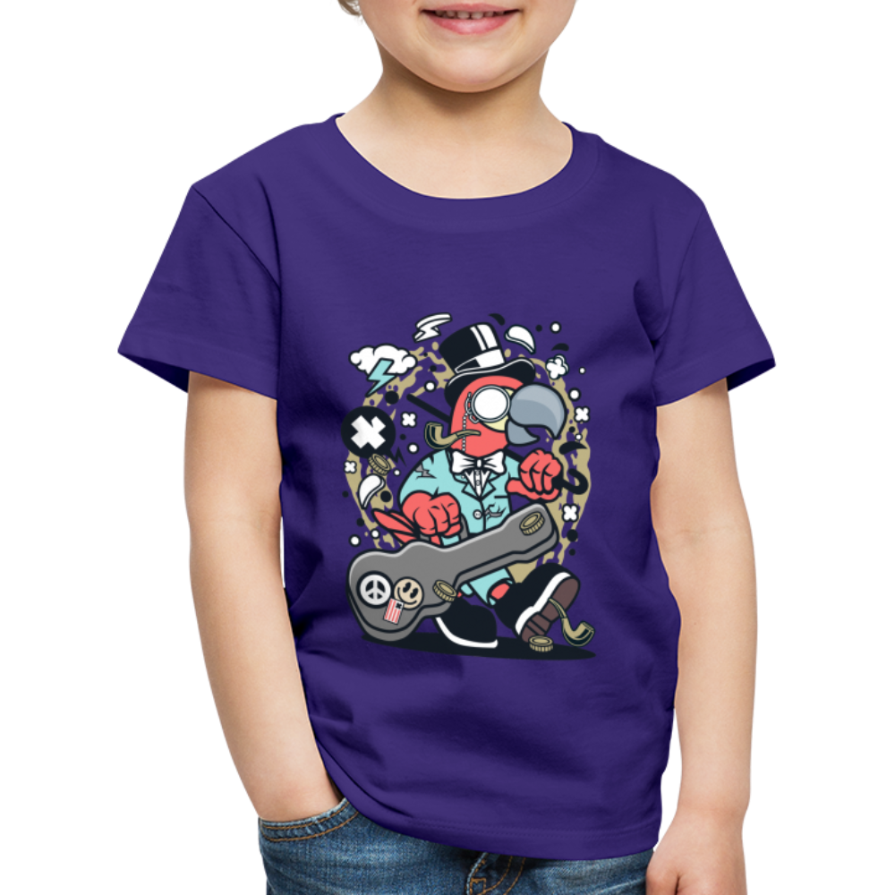 Maglietta Premium per bambini | Spreadshirt | Bird Guitarist - viola