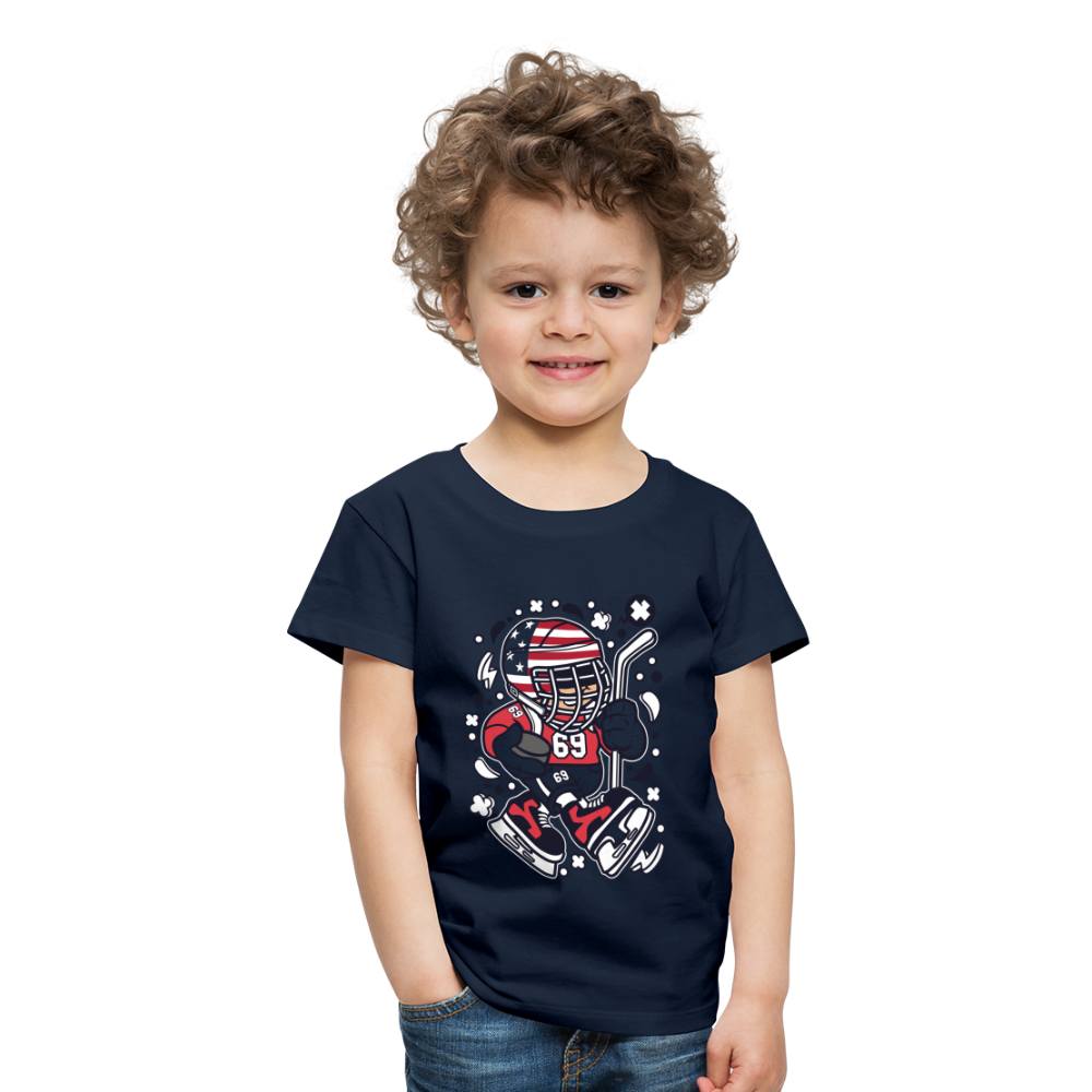 Maglietta Premium per bambini | Spreadshirt | American Hockey Kid - navy