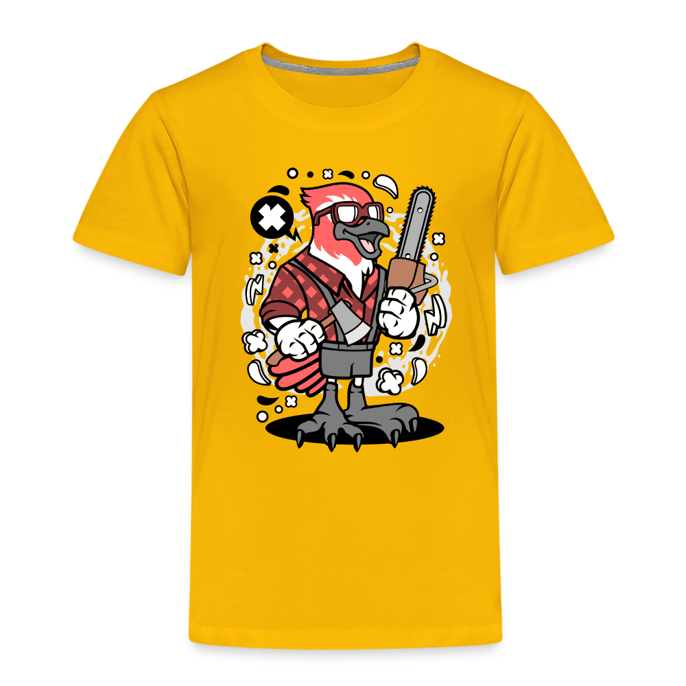 Maglietta Premium per bambini | Spreadshirt | Bird Lumberjack - giallo sole