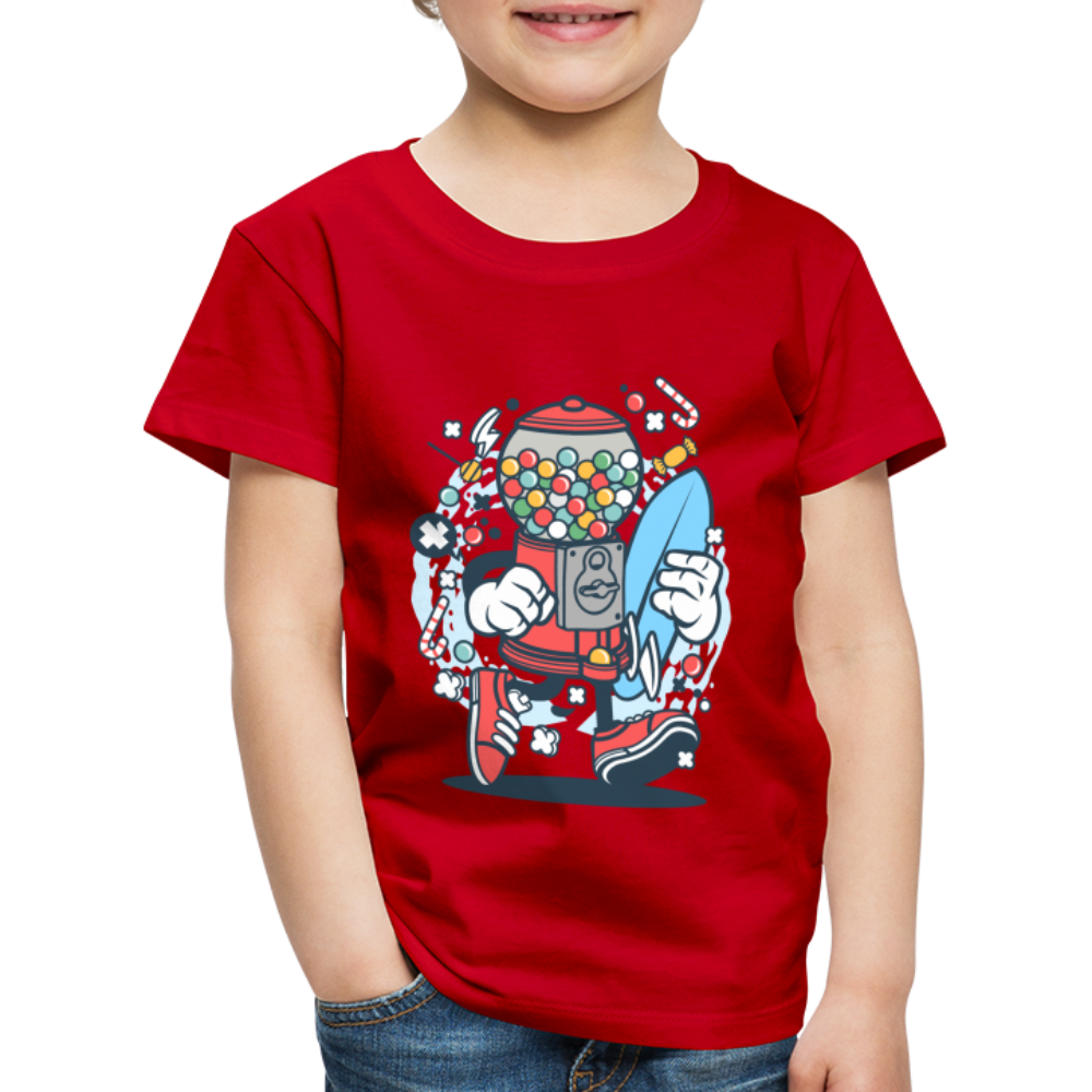 Maglietta Premium per bambini | Spreadshirt | Candy Machine Surfer - rosso