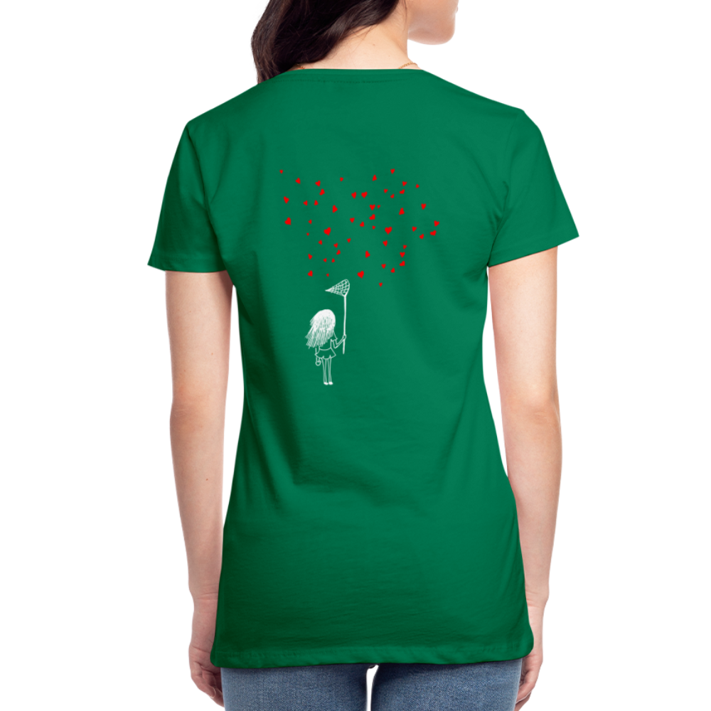 Maglietta Premium da donna | Spreadshirt | Collect Hearts - verde kelly