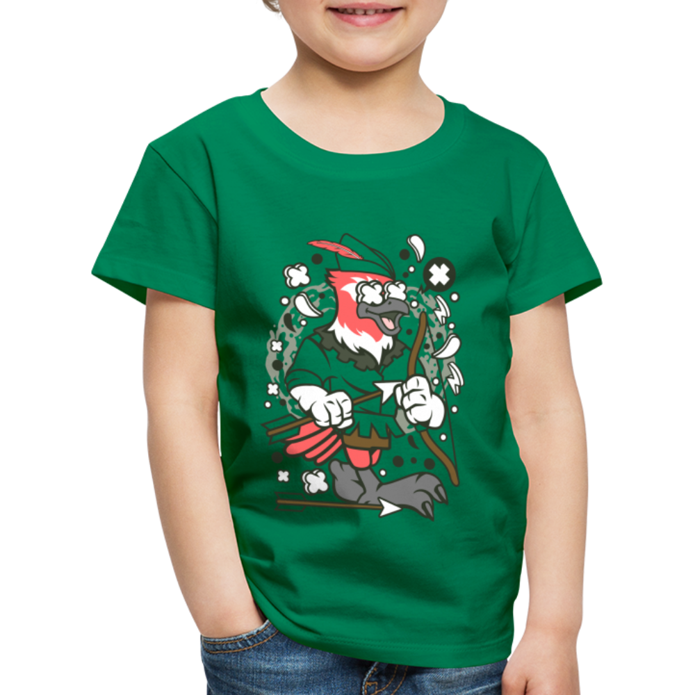 Maglietta Premium per bambini | Spreadshirt | Bird Robin - verde kelly