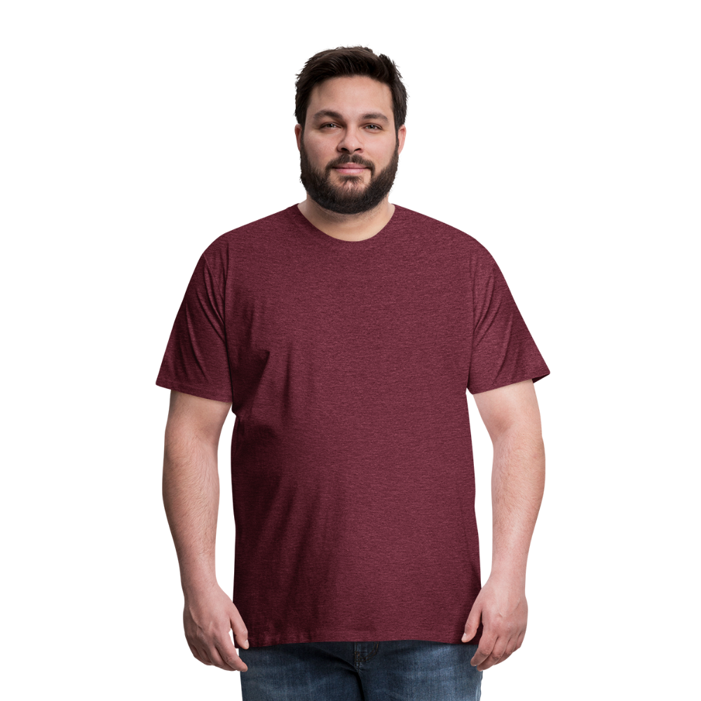 Maglietta Premium da uomo | Spreadshirt | New York Style - rosso bordeaux melange