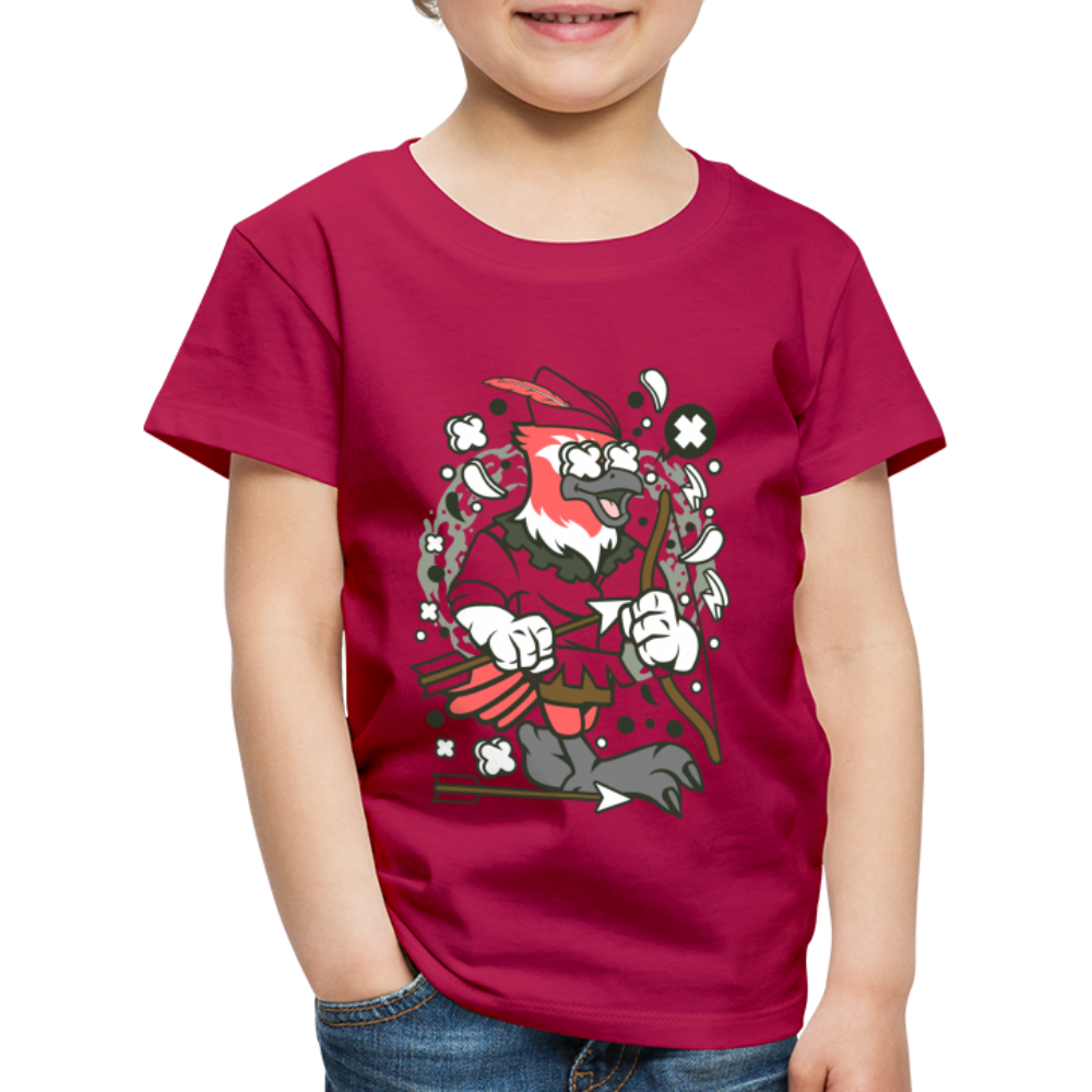 Maglietta Premium per bambini | Spreadshirt | Bird Robin - Borgogna