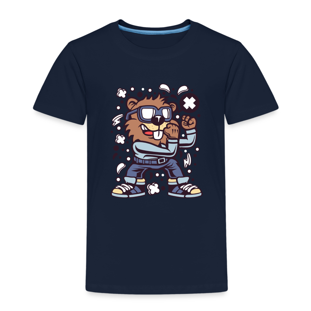 Maglietta Premium per bambini | Spreadshirt | Beaver Fighter - navy