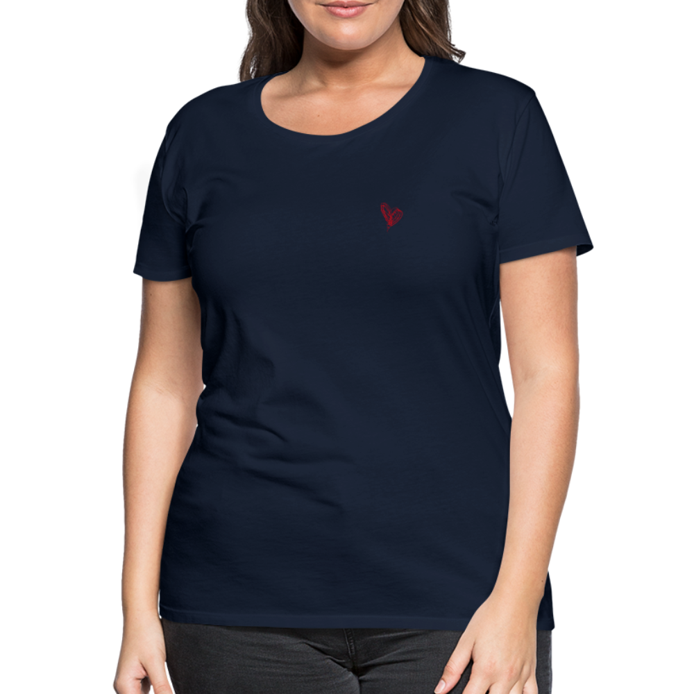 Maglietta Premium da donna | Spreadshirt | Collect Hearts - navy