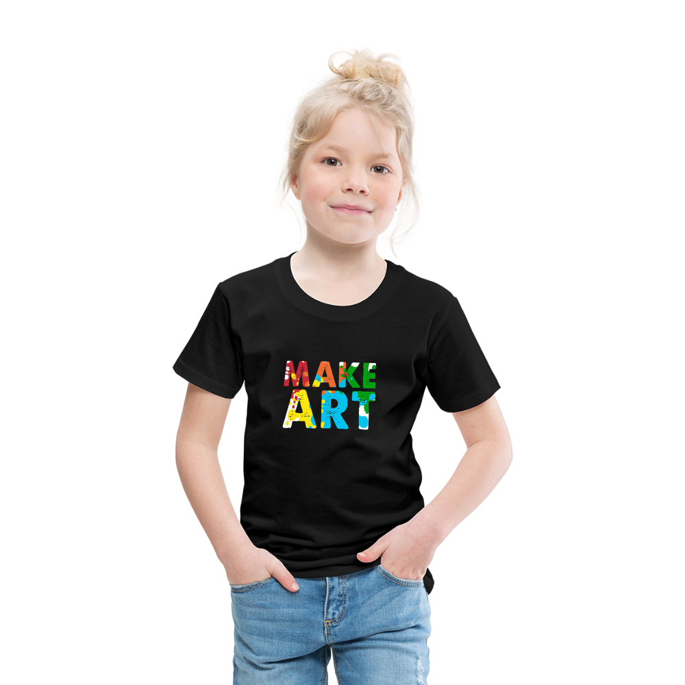 Maglietta Premium per bambini | Spreadshirt | Make Art - nero