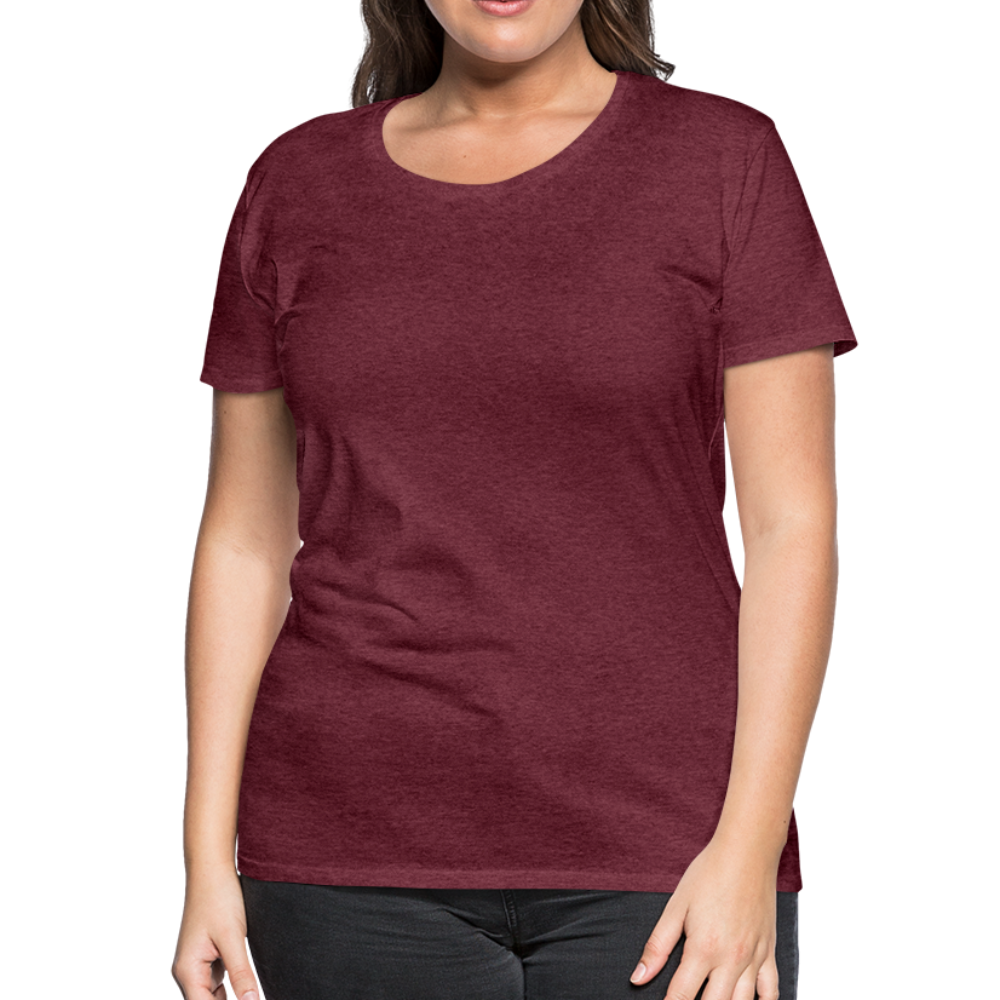 Maglietta Premium da donna | Spreadshirt - rosso bordeaux melange