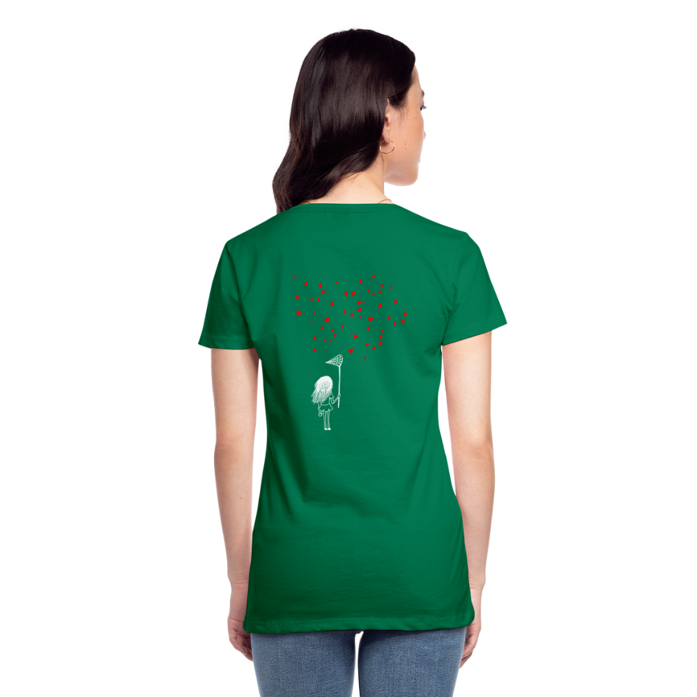 Maglietta Premium da donna | Spreadshirt | Collect Hearts - verde kelly