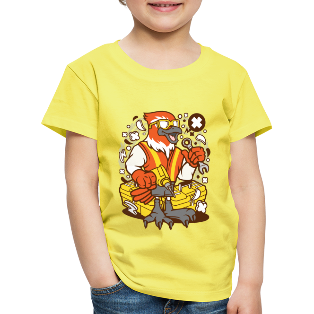 Maglietta Premium per bambini | Spreadshirt | Bird Mechanic - giallo