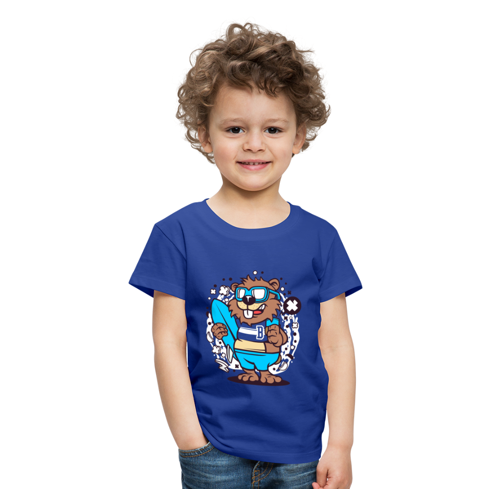 Maglietta Premium per bambini | Spreadshirt | Beaver Surfing - blue royal